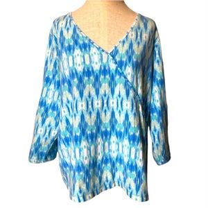 Ruby Rd Woman Watercolor Top